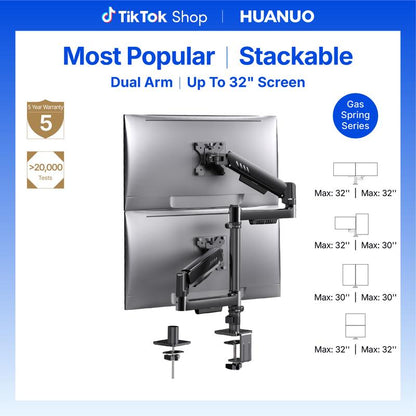 Stackable Dual Gaming Monitor Arm
